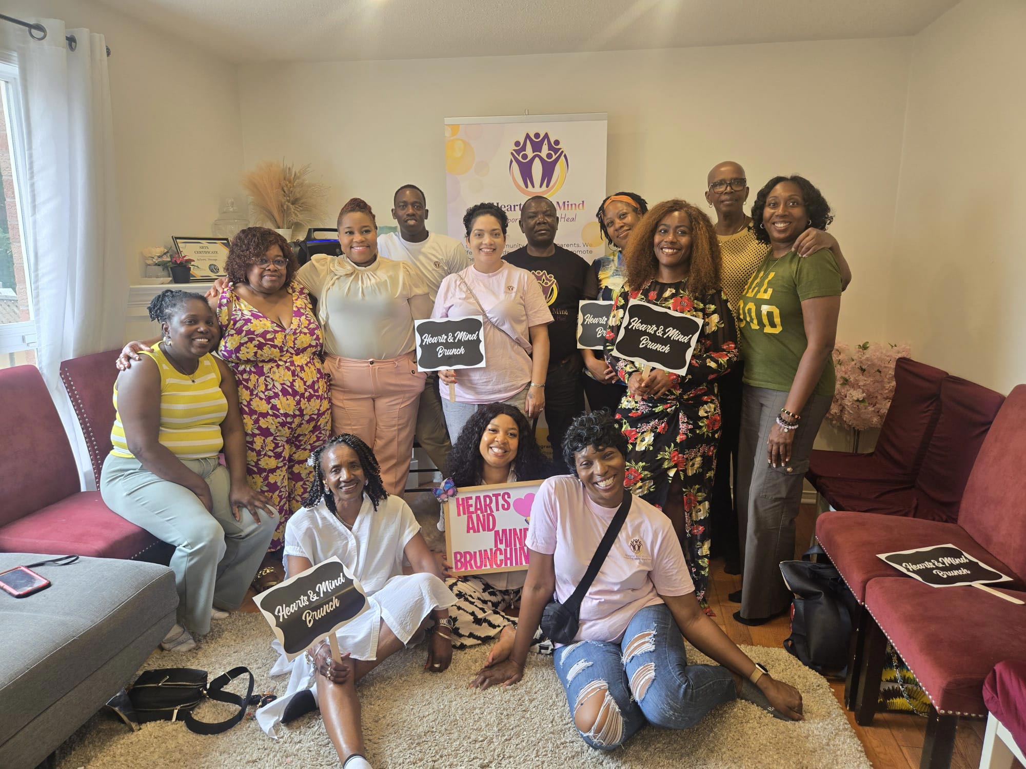 Volunteers at a Hearts and Mind Brunchin event
